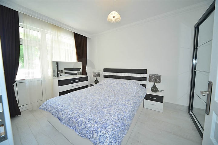 اول صف على البحر - شقة مؤثثة من تصميم غرفتين وصالة في مهموتلار / الانيا 