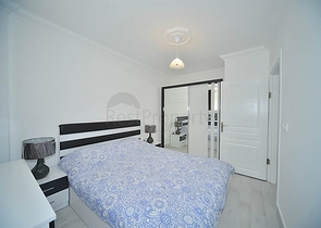 اول صف على البحر - شقة مؤثثة من تصميم غرفتين وصالة في مهموتلار / الانيا 