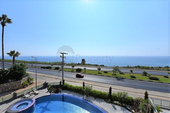 شقة غرفتين وصالة باطلالة بحرية ساحرة في كارجي جاك / الانيا 