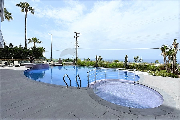 شقة غرفتين وصالة باطلالة بحرية ساحرة في كارجي جاك / الانيا 