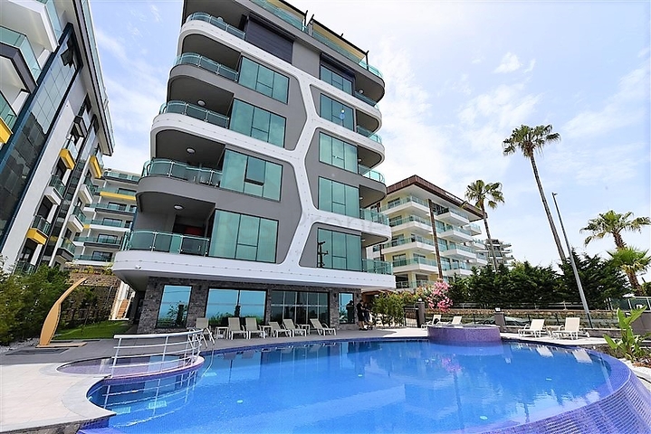 شقة غرفتين وصالة باطلالة بحرية ساحرة في كارجي جاك / الانيا 