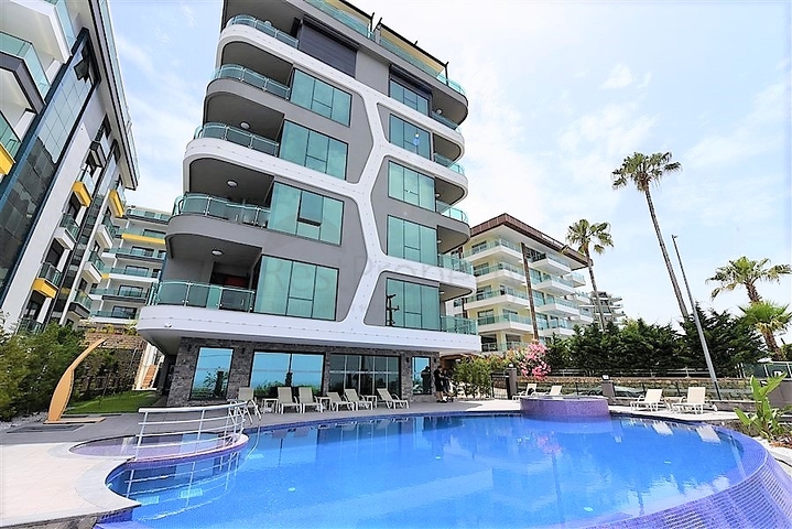 شقة غرفتين وصالة باطلالة بحرية ساحرة في كارجي جاك / الانيا 