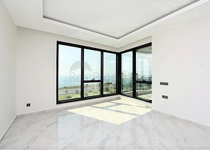 شقة غرفتين وصالة باطلالة بحرية ساحرة في كارجي جاك / الانيا 