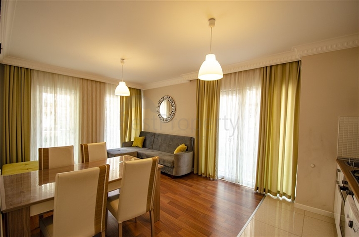 شقة 1 +1 مع الأثاث في ليمان كونيالتي 600 م إلى البحر