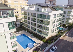 شقة 1 +1 مع الأثاث في ليمان كونيالتي 600 م إلى البحر