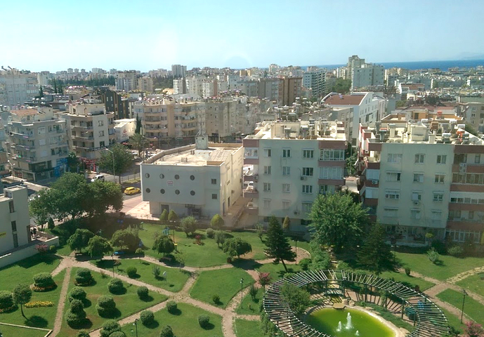 شقة بغرفة نوم واحدة مع الأثاث في وسط أنطاليا