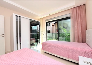 شقة غرفتين وصالة مفروشة ضمن مجمع فاخر في كارجي جاك / الانيا 