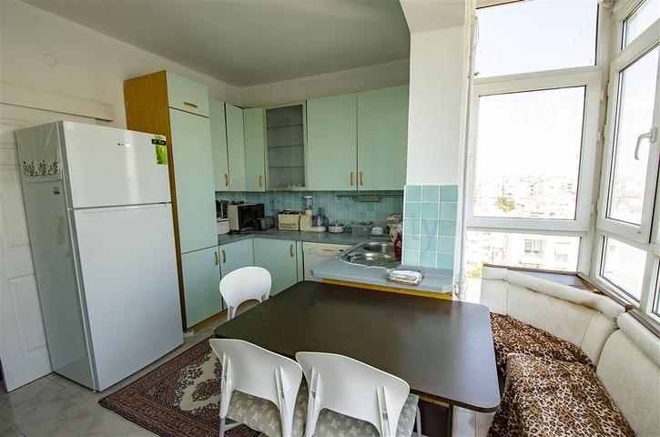 شقة 3 + 1 تطل على البحر الأبيض المتوسط في أنطاليا