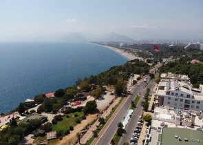 شقة 3 + 1 تطل على البحر الأبيض المتوسط في أنطاليا