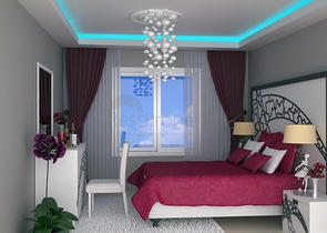 شقة غرفة وصالة مفروشة ضمن مجمع جديد في مهموتلار / الانيا 