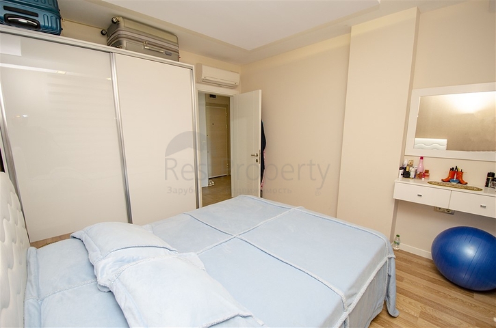 شقة 2 + 1 مع الأثاث 250 متر من البحر في أنطاليا  