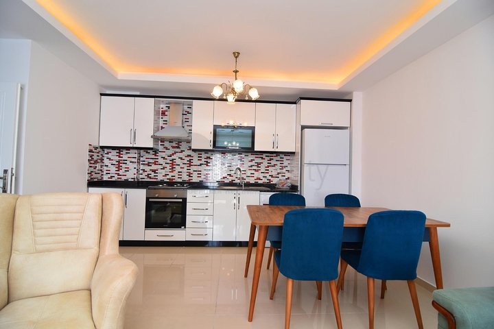 شقة غرفتين وصالة مفروشة ضمن مجمع سكني في مهموتلار / الانيا 