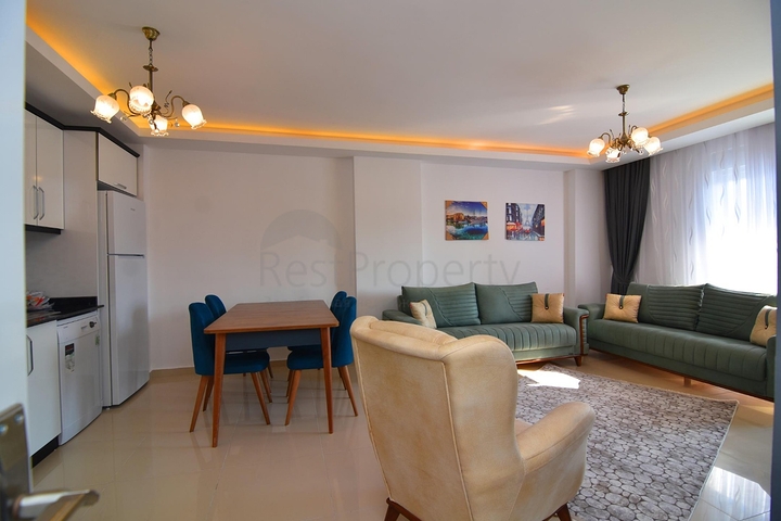 شقة غرفتين وصالة مفروشة ضمن مجمع سكني في مهموتلار / الانيا 