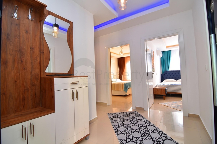 شقة غرفتين وصالة مفروشة ضمن مجمع سكني في مهموتلار / الانيا 