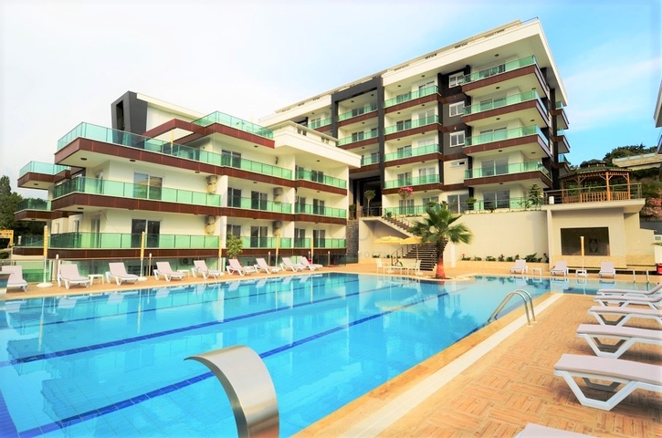 شقة غرفة وصالة مفروشة ضمن مجمع خمس نجوم في كاستل / الانيا 