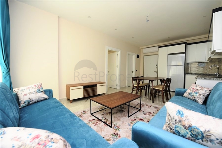 في مركز الانيا - شقة مؤثثة من تصميم غرفة وصالة في مجمع سكني حديث 