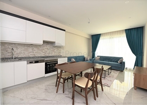 في مركز الانيا - شقة مؤثثة من تصميم غرفة وصالة في مجمع سكني حديث 