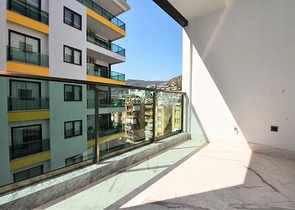 في مركز الانيا - شقة مؤثثة من تصميم غرفة وصالة في مجمع سكني حديث 