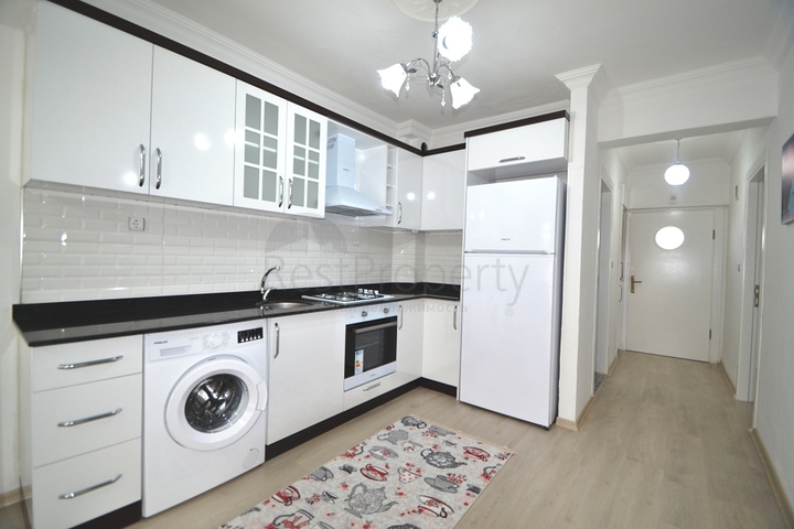 شقة غرفتين وصالة مؤثثة وباطلالة بحرية في مهموتلار  / الانيا 