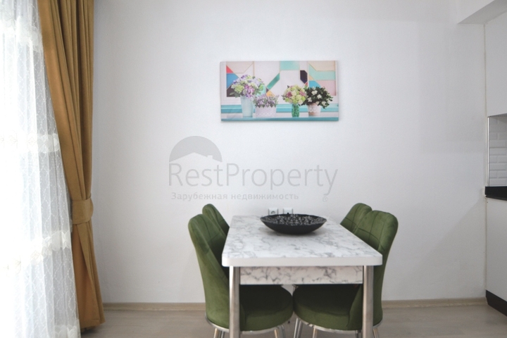 شقة غرفتين وصالة مؤثثة وباطلالة بحرية في مهموتلار  / الانيا 