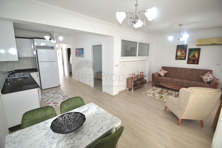 شقة غرفتين وصالة مؤثثة وباطلالة بحرية في مهموتلار  / الانيا 