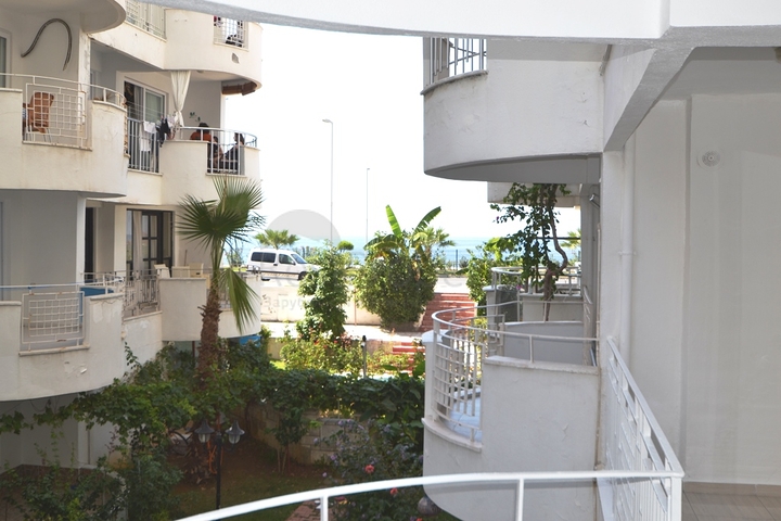 شقة غرفتين وصالة مؤثثة وباطلالة بحرية في مهموتلار  / الانيا 