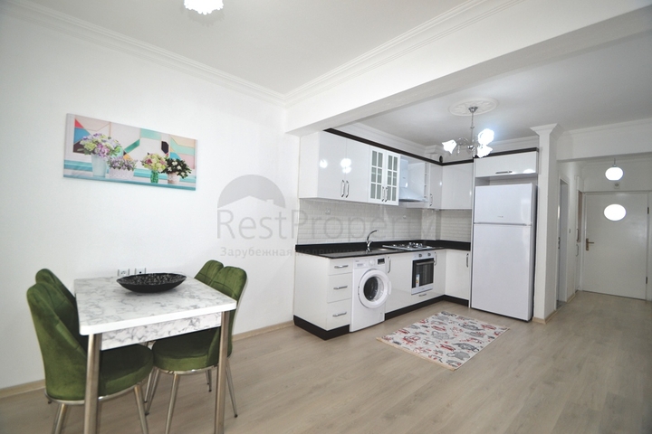 شقة غرفتين وصالة مؤثثة وباطلالة بحرية في مهموتلار  / الانيا 