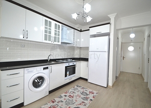 شقة غرفتين وصالة مؤثثة وباطلالة بحرية في مهموتلار  / الانيا 