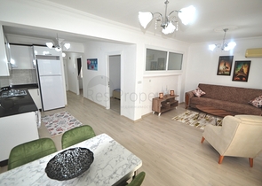 شقة غرفتين وصالة مؤثثة وباطلالة بحرية في مهموتلار  / الانيا 