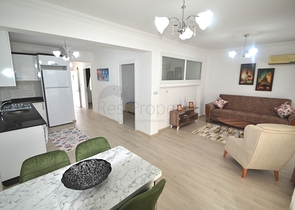 شقة غرفتين وصالة مؤثثة وباطلالة بحرية في مهموتلار  / الانيا 