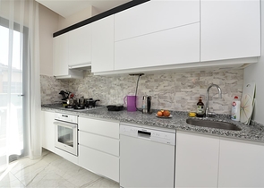 في مركز الانيا - شقة غرفتين وصالة مفروشة ضمن مجمع سكني حديث فاخر .