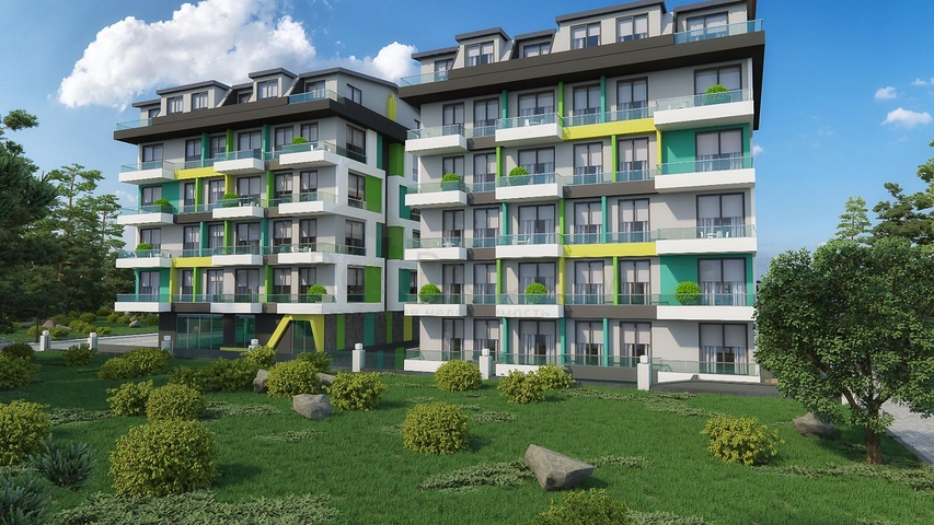 مجمع سكني قيد الانشاء في مهموتلار / الانيا - مع امكانية التقسيط 