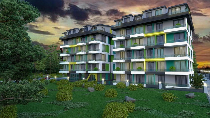 مجمع سكني قيد الانشاء في مهموتلار / الانيا - مع امكانية التقسيط 