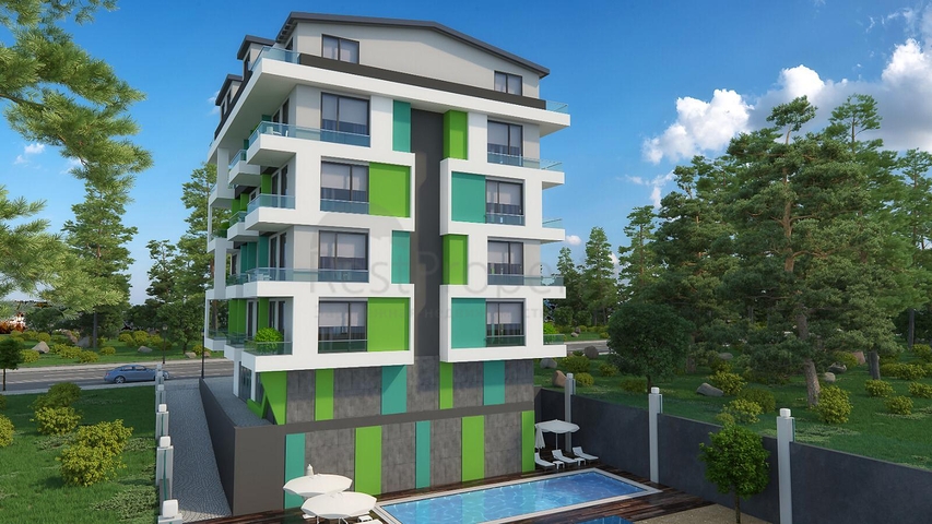 مجمع سكني قيد الانشاء في مهموتلار / الانيا - مع امكانية التقسيط 