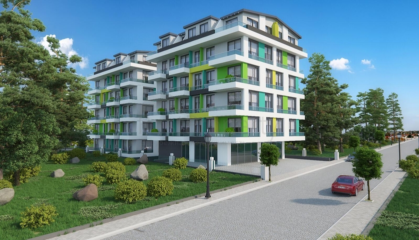 مجمع سكني قيد الانشاء في مهموتلار / الانيا - مع امكانية التقسيط 