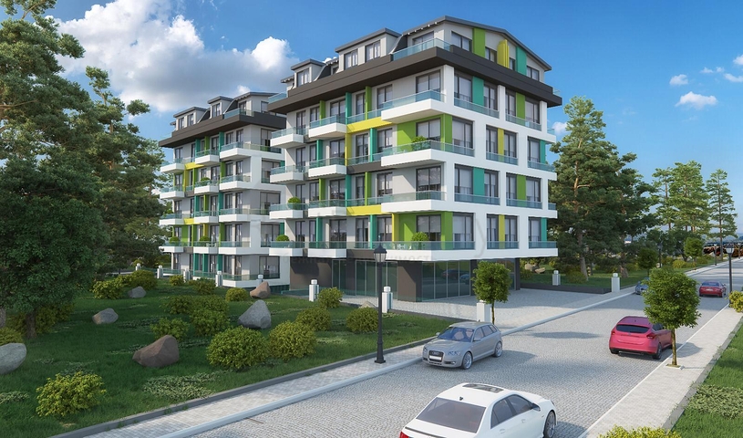 مجمع سكني قيد الانشاء في مهموتلار / الانيا - مع امكانية التقسيط 