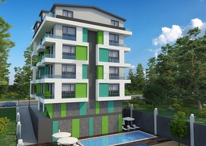 مجمع سكني قيد الانشاء في مهموتلار / الانيا - مع امكانية التقسيط 