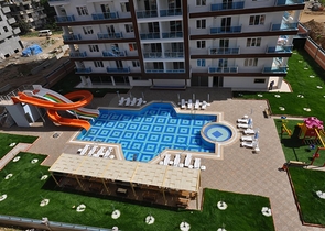 غرفة وصالة مؤثثة ضمن مجمع سكني حديث في مهموتلار / الانيا 