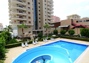 على مسافة 100 متر من شاطئ البحر - شقة مفروشة ضمن مجمع حديث في مهموتلار / الانيا 