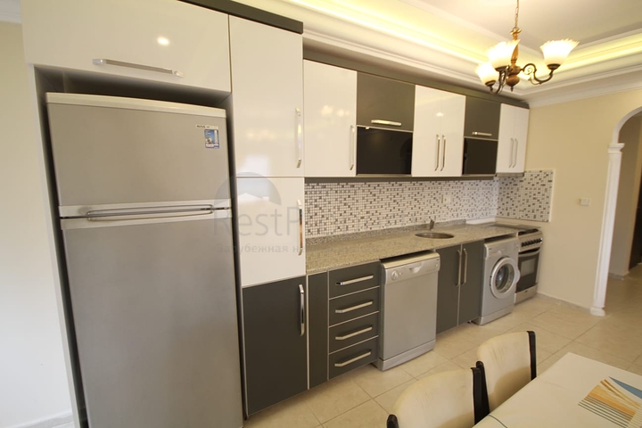 شقة عائلية مفروشة من تصميم غرفتين وصالة في مهموتلار / الانيا 