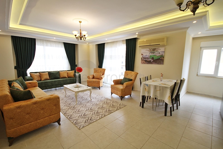 شقة عائلية مفروشة من تصميم غرفتين وصالة في مهموتلار / الانيا 