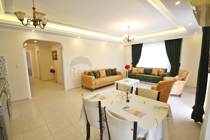 شقة عائلية مفروشة من تصميم غرفتين وصالة في مهموتلار / الانيا 