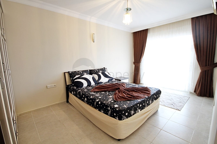 شقة عائلية مفروشة من تصميم غرفتين وصالة في مهموتلار / الانيا 