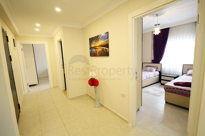 شقة عائلية مفروشة من تصميم غرفتين وصالة في مهموتلار / الانيا 