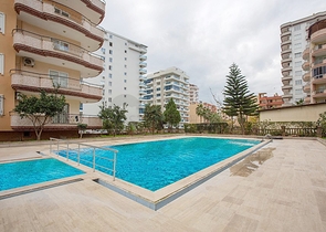 شقة عائلية مفروشة من تصميم غرفتين وصالة في مهموتلار / الانيا 