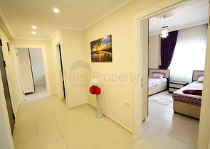 شقة عائلية مفروشة من تصميم غرفتين وصالة في مهموتلار / الانيا 