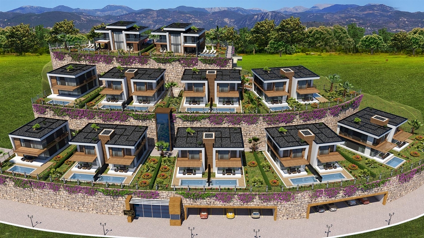 فلل فاخرة قيد الانشاء -باطلالة بحرية في كوناكليه / الانيا 