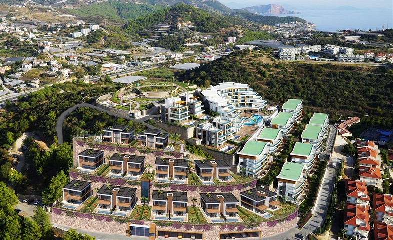 فلل فاخرة قيد الانشاء -باطلالة بحرية في كوناكليه / الانيا 