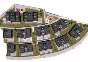 فلل فاخرة قيد الانشاء -باطلالة بحرية في كوناكليه / الانيا 