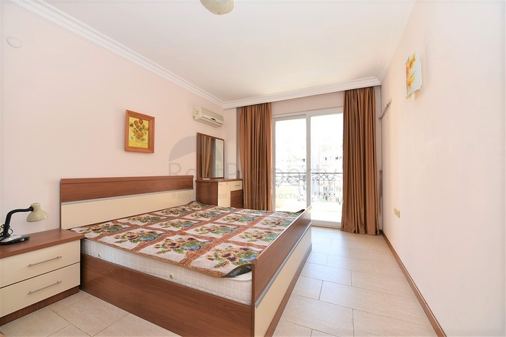 اول خط على البحر - غرفتين وصالة مفروشة في منطقة مهموتلار / الانيا 